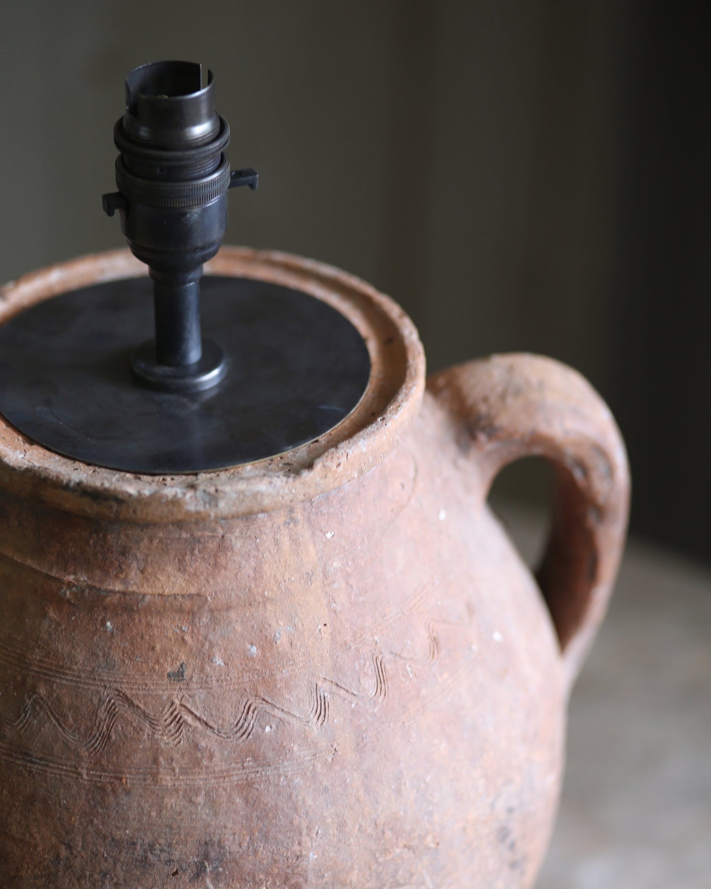 ANTIQUE CLAY LAMP NO. 32