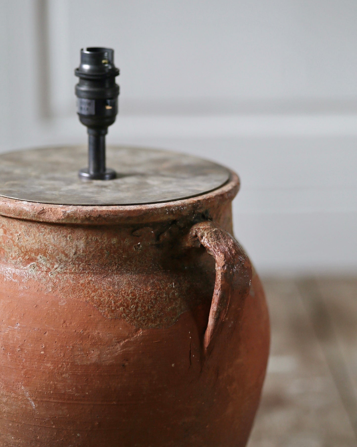 Original antique lamp converted to unique lamp