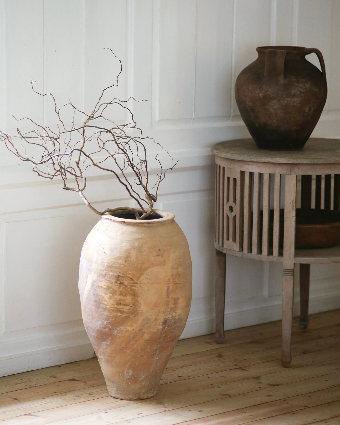 Antique terracotta olive pot