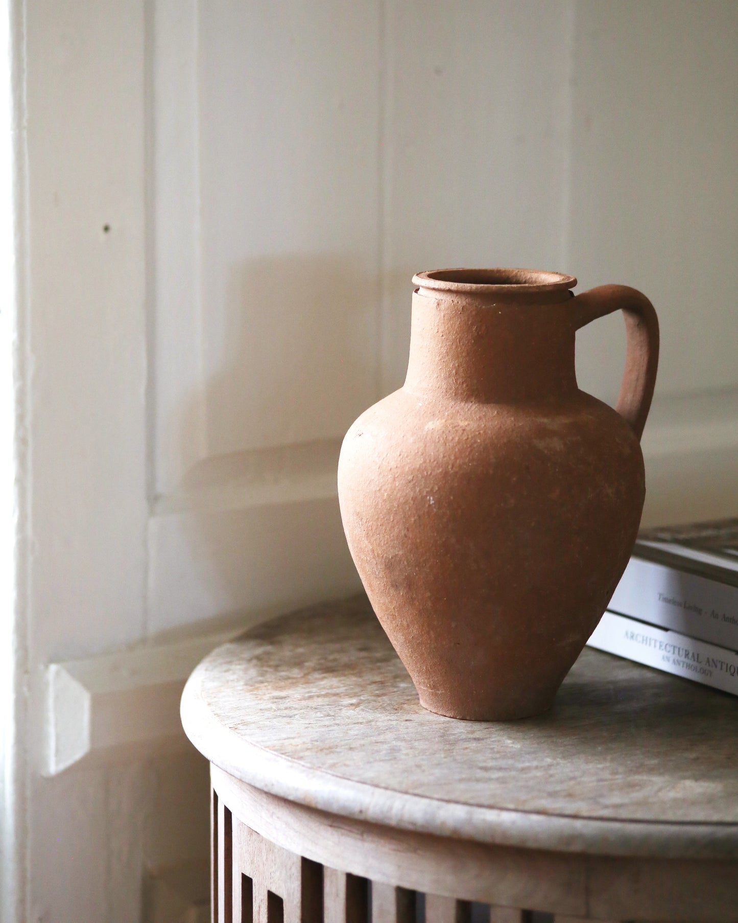Timeless terracotta pitcher pot