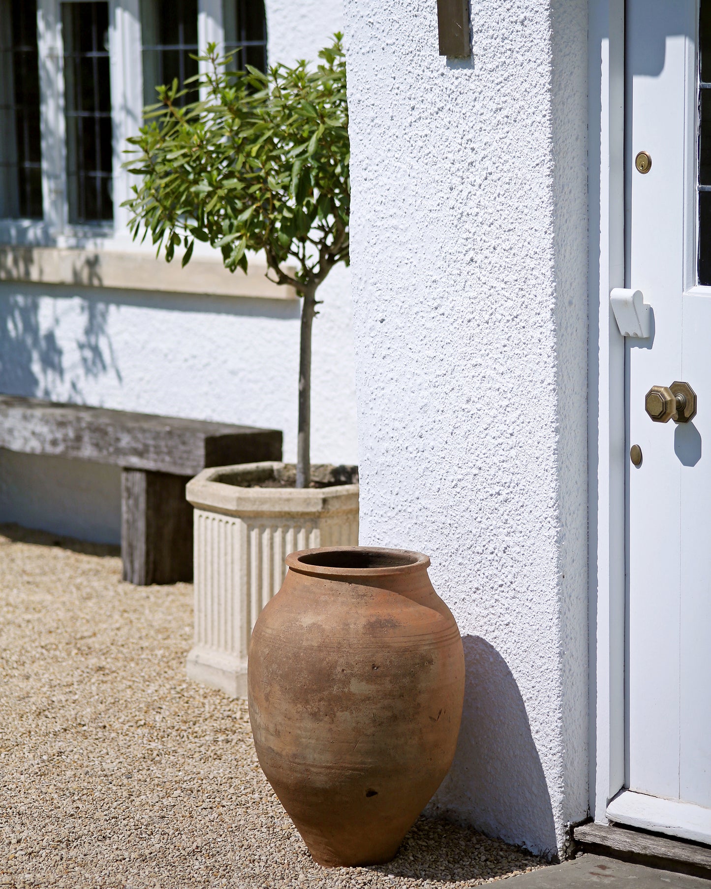 HILCOT ANTIQUE OLIVE POT