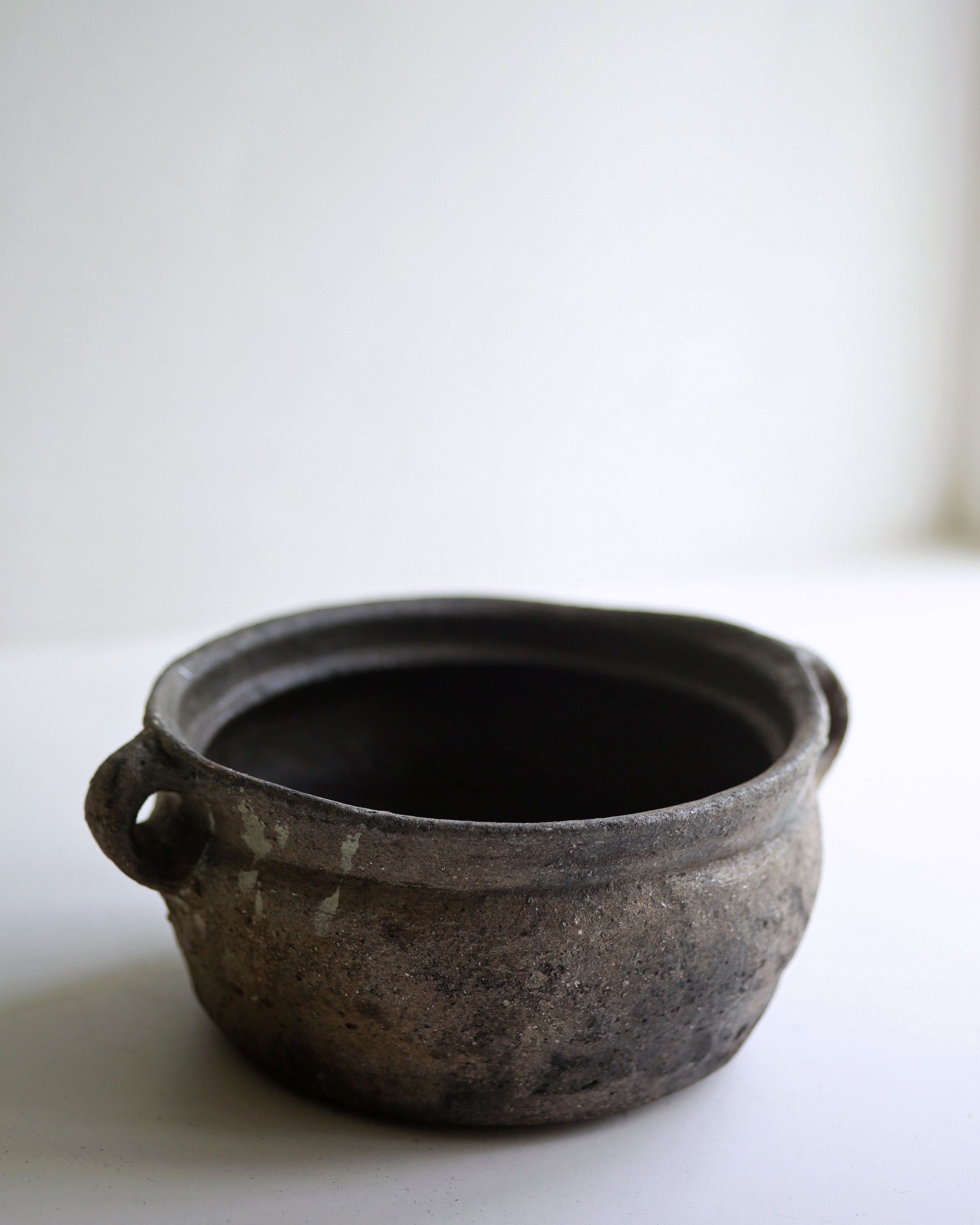 Dark Clay display bowl of age and hand finished