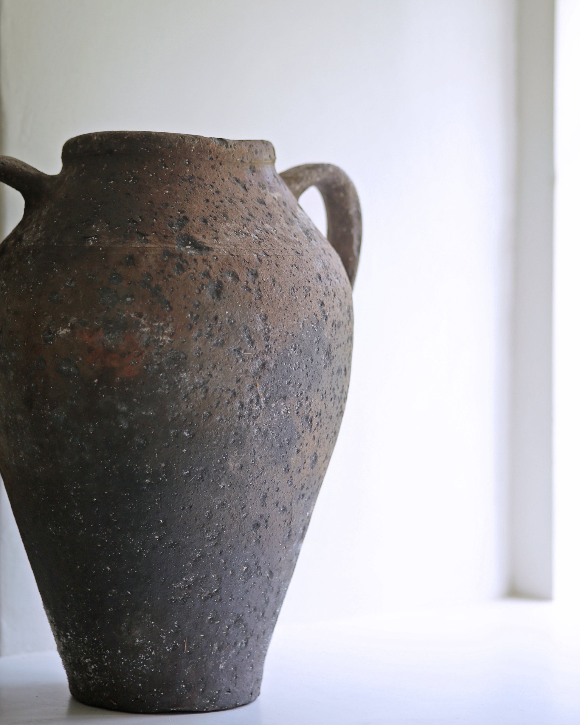 Wabi sabi style dark decorative homeware pottery piece