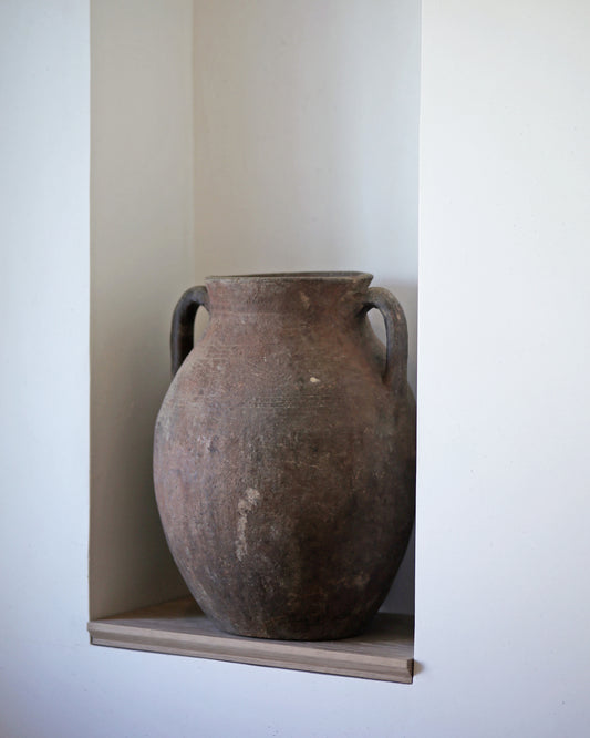 Unique antique Turkish pot with handles