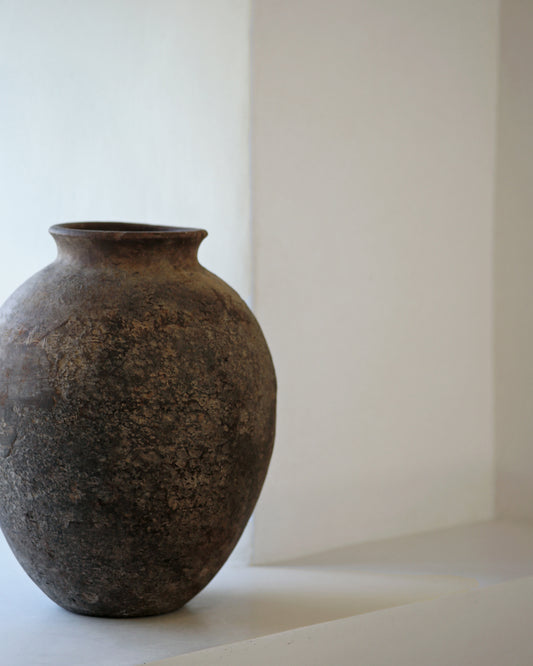 Rustic textured vintage pottery
