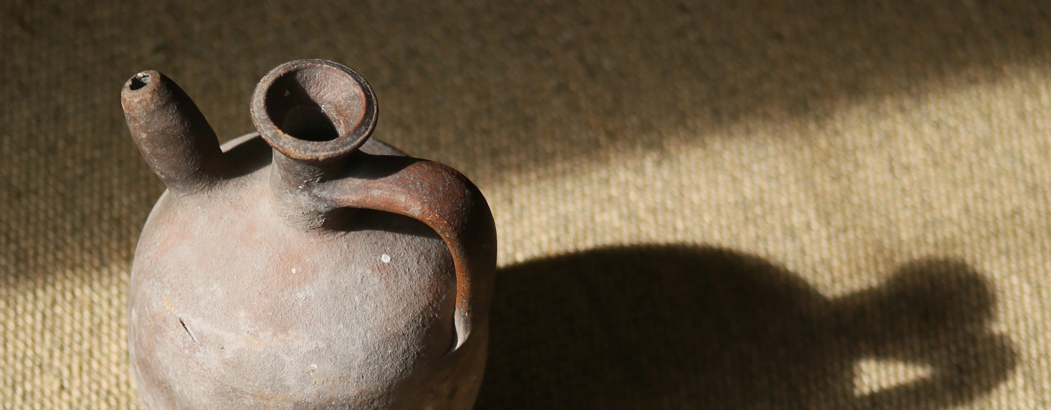 Farmhouse style home decor, rustic terracotta jug from Turkey
