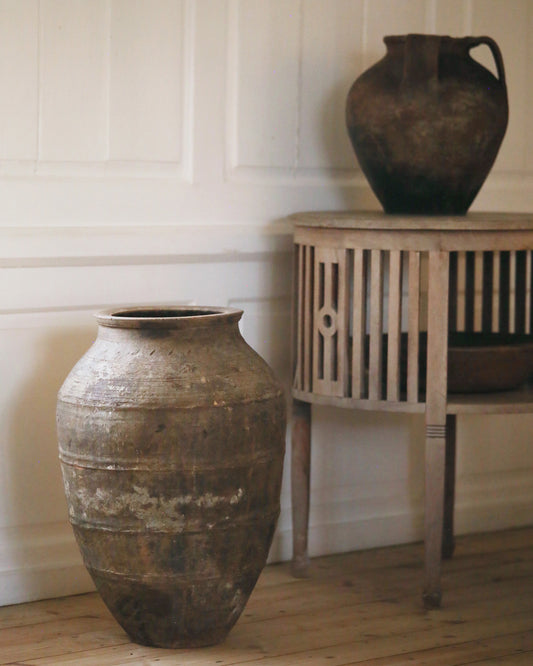 Wabi Sabi antique floor standing urn