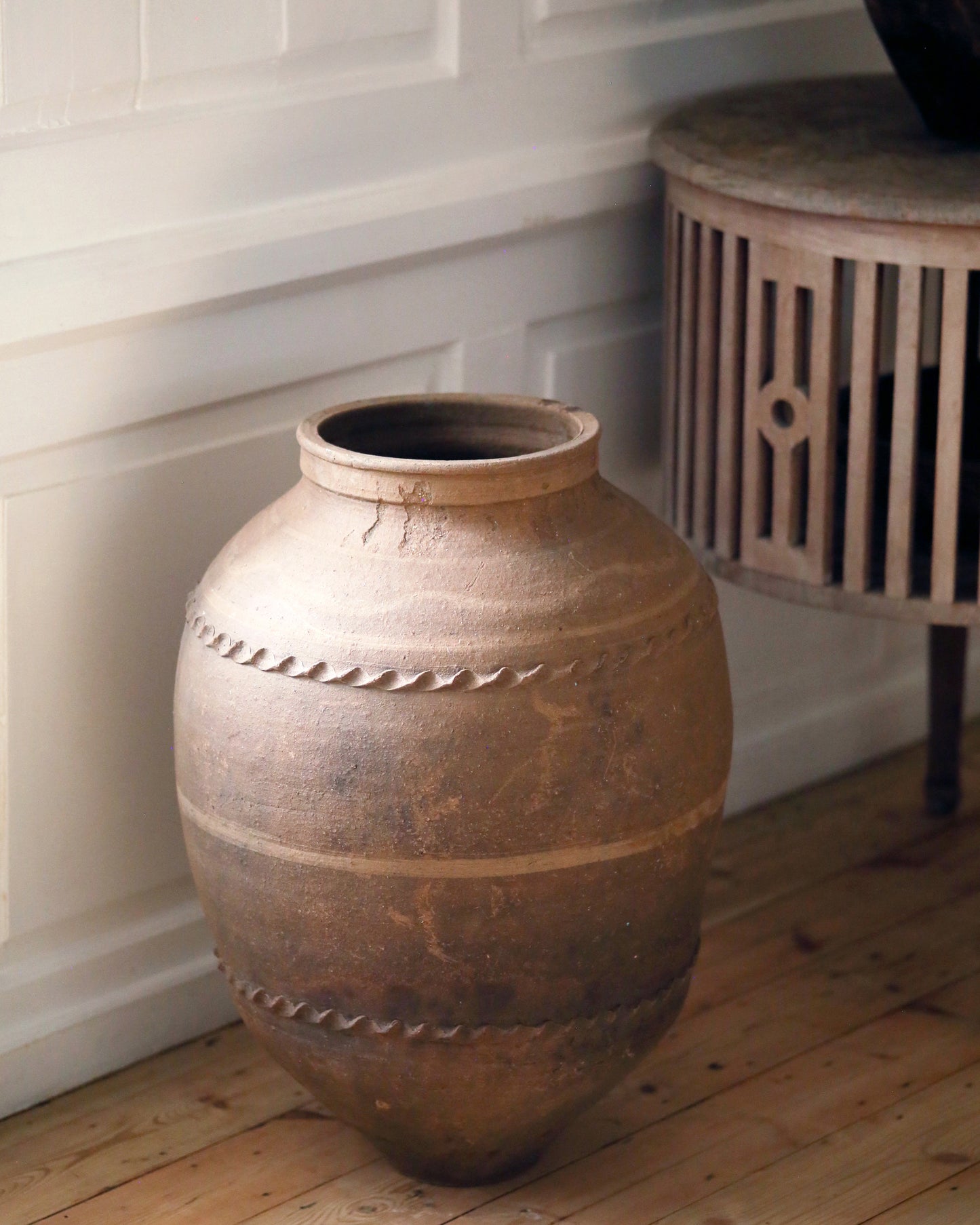 Garden urn, antique olive pot