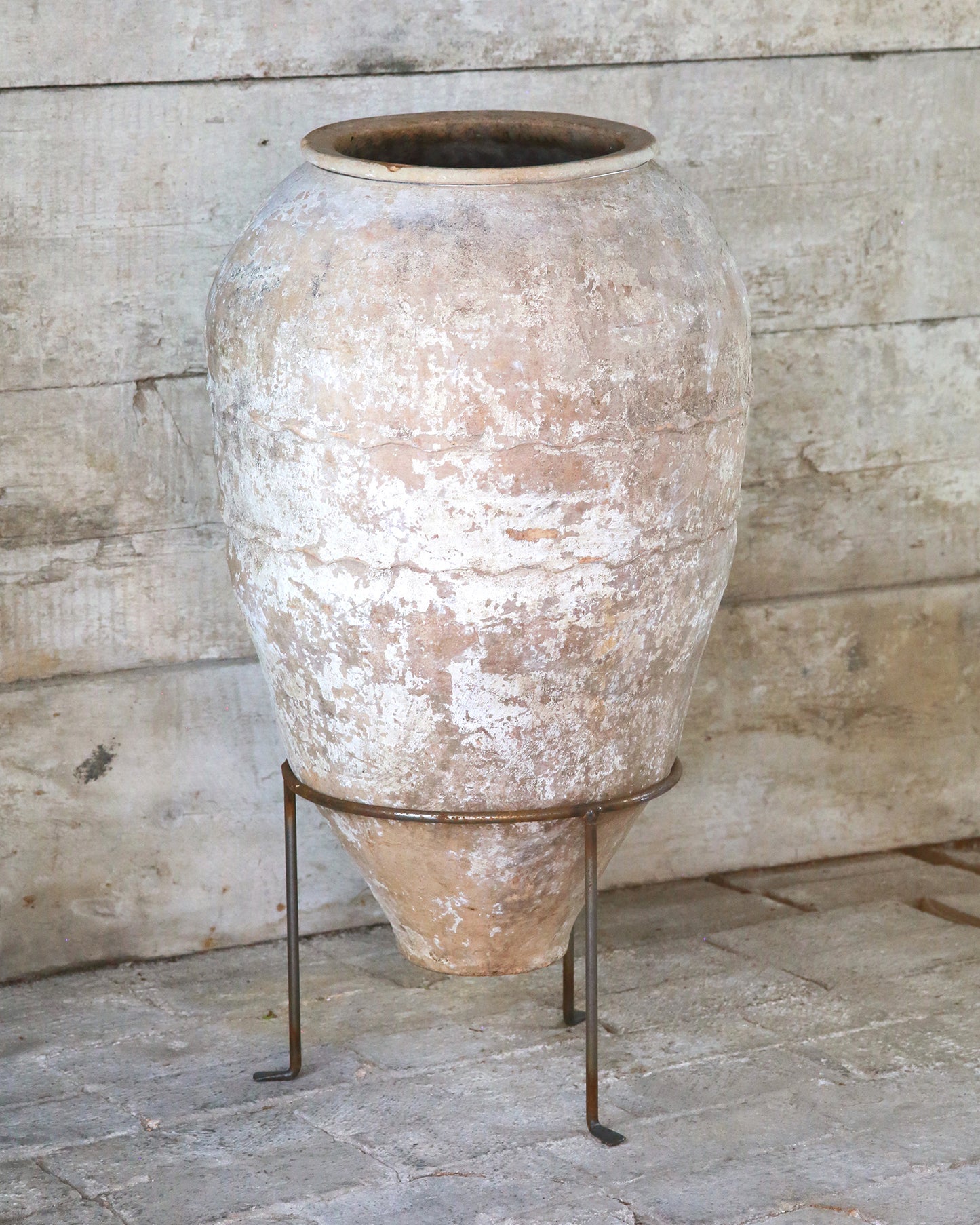 Mediterranean Terracotta Turkish urn olive pot stand