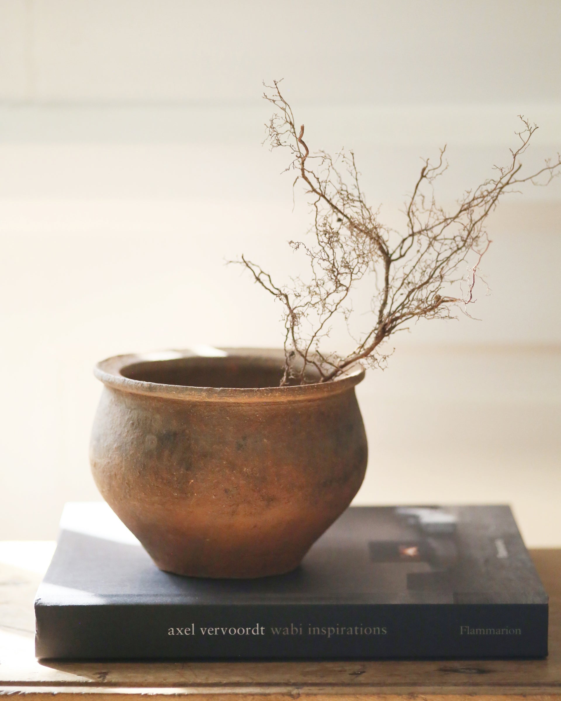 Antique terracotta decorative bowl