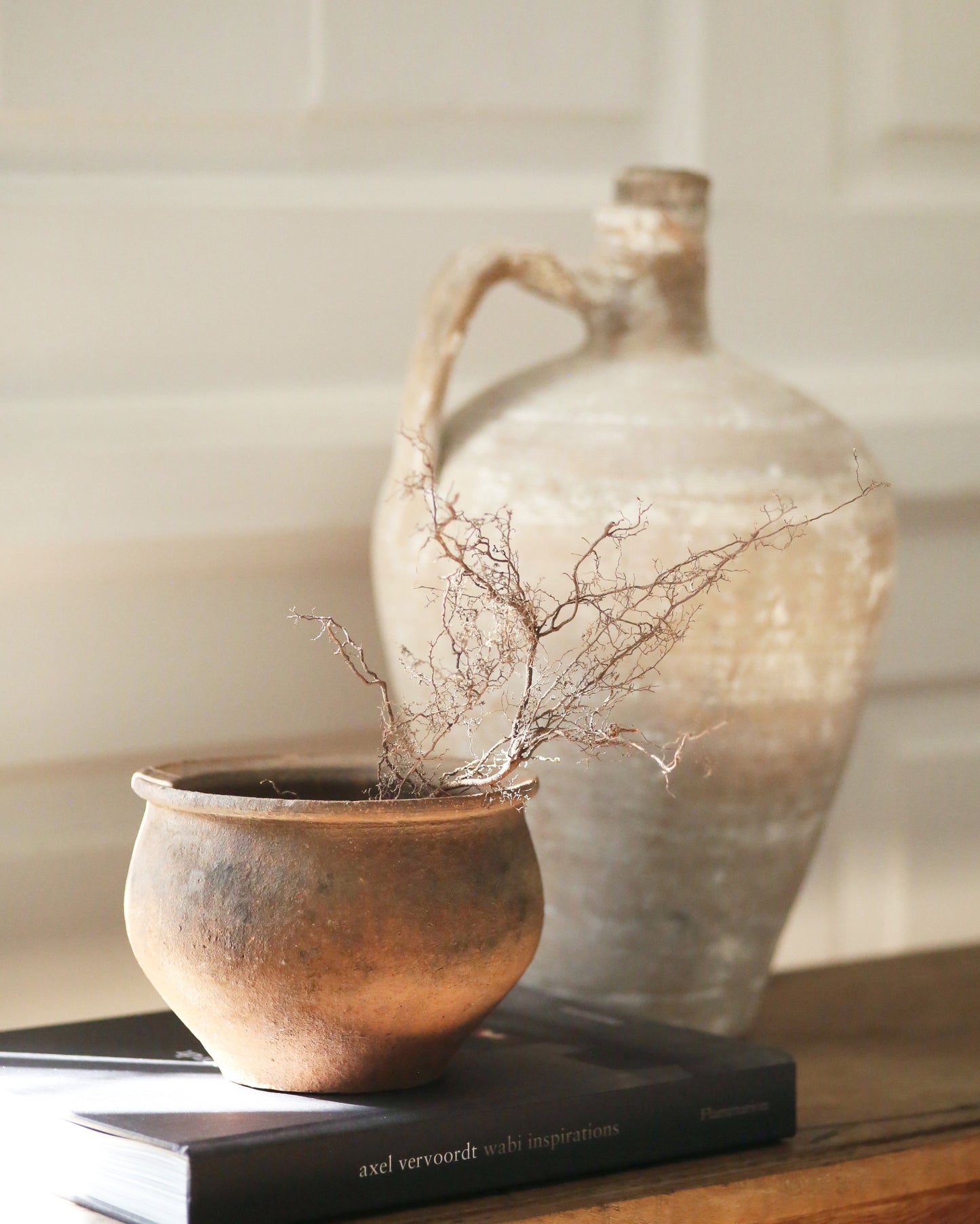 Small clay bowl with aged patina