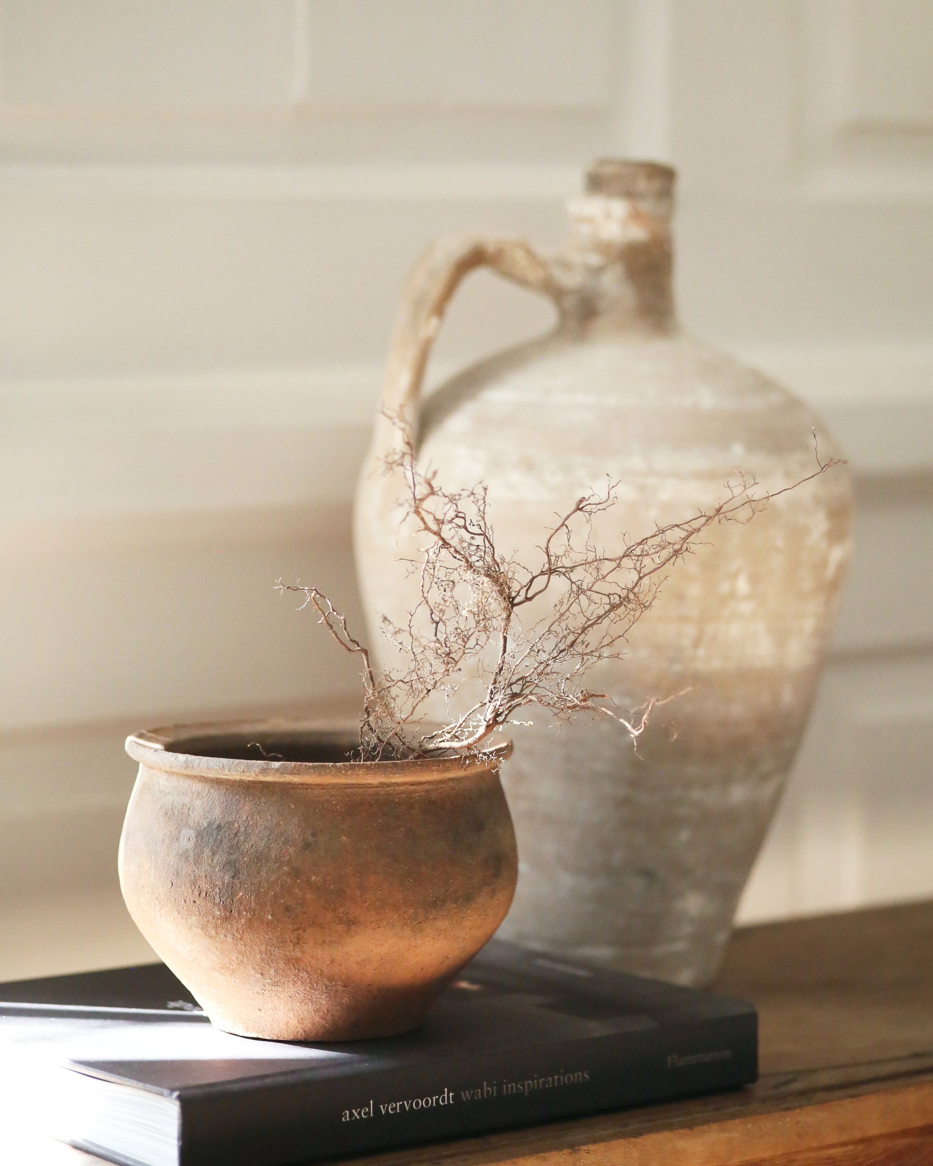 Small clay bowl with aged patina