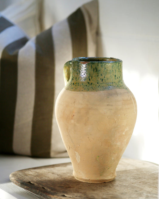 Green glazed turkish pot