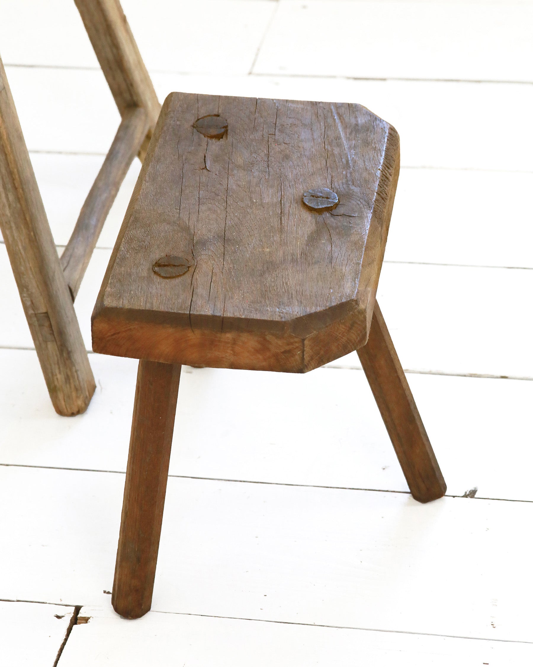 Antique 3 legged stool from Belgium 